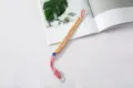 Durable pink and yellow braided paracord wrist strap lanyard for phone and keys - Pink Rope + Yellow Rope + Gasket