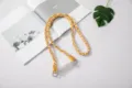 Universal adjustable braided crossbody phone lanyard strap in orange and yellow - Lanyard Only / Orange Yellow White Braided Rope