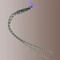 Camouflage braided phone lanyard with gradient purple attachment patch - With Back Patch / Army Green Camouflage