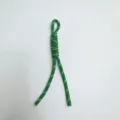 Durable green hand-woven paracord lanyard for phone cases and keychain decor. - Green