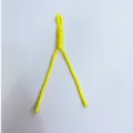 Handmade woven bright yellow paracord lanyard for keys, phones and bags accessory - Yellow