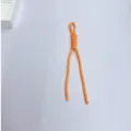 Durable handmade bright orange braided paracord lanyard for keys and phone cases - Orange