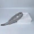 Handwoven grey paracord wrist strap for phone or camera, minimalist style SKU variant - Gray