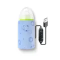Detailansicht der USB-Babyflaschenwärmer-Hülle mit Timer- und Temperaturregelung - Blau Temperaturregelung