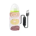 Tragbarer USB Babyflaschenwärmer mit Donut-Print und einstellbarer Timer-Steuerung - Donut