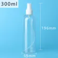 300ml transparent PET plastic spray bottle with dimension markings - 300ml