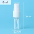 8ml clear PET plastic spray bottle with 72mm height and 22mm diameter - 8ML
