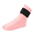 Rosa weiche, feste Gel-Socke für Kalt- und Warmtherapie mit verstellbarem Knöchelband - Rosa