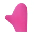Ergonomic vibrant pink solid gel glove for targeted hot and cold wrist therapy - Rose Red