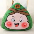 Peluche carino di Zongzi con espressione emoji maliziosa per la Festa delle barche drago. - 20cm / Espressione Felice