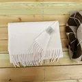 Premium light pink 100% Australian wool scarf for women in winter - Lotus root pink