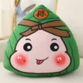 Simpatico cuscino di peluche Zongzi con espressione birichina - 20cm / Birichino