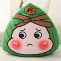 Peluche Zongzi del Festival delle Barche Drago con viso buffo dei cartoni animati - Triste