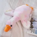 Cuscino di peluche a forma di oca rosa tie-dye ultra-morbido per decorazioni - 50cm / Colorato 6 (Tie-Dye Rosa-Bianco)