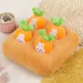 Soft plush rabbit pulling carrot interactive educational toy set for toddlers and babies - Small Carrot Rabbit