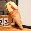 Realistic 3D simulation ice cream cone plush pillow doll for kids and home decoration - Mixed Fruit (6)