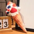 Realistic strawberry ice cream cone shaped plush pillow for home decoration and gift - Strawberry Blueberry (7)