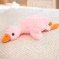 Morbida oca di peluche rosa cuscino giocattolo per bambini regalo per dormire - 50cm / Rosa