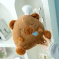 Süße Capybara Brotbär Plüschpuppe mit Kochmütze, weiches Stofftier als Geschenk - Capybara Stil / 28cm
