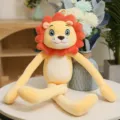 Super soft long-legged lion plush doll in yellow and orange, cute animal toy for kids gifts - Lion / 50cm