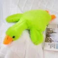 Grande cuscino di peluche a forma di oca verde morbida e animale di peluche per bambini - 50cm / Verde