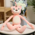 Cute long-legged pink tiger plush toy, soft stuffed animal doll for children gift model - Tiger / 50cm