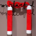 Cartoon Plüsch Nunchaku Kissen süße Waffe Kette Kuscheltier für Kinder Jungen Zimmer Deko - Rot / 80cm