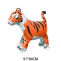 Grand ballon de marche en forme de tigre en aluminium avec roues pour fête d'enfants - Tigre Avec Roues (SP065) / 91*84CM