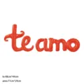 Set de ballons en aluminium rouge 'Te Amo' pour décoration de la Saint-Valentin - Espagnol Te Amo (SP189) / Rouge