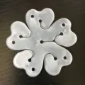 Transparent frosted plum blossom shaped balloon clip for party and wedding decorations - Double Layer Plum Clip