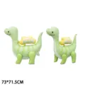 Süßer grüner 3D stehender Dinosaurier Folienballon für Geburtstagsparty 73x71.5cm - Geburtstag Dinosaurier / Matt Grün