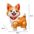 3D Corgi dog shaped standing foil balloon for party decoration dimensions 65x48cm - 65x48x34cm