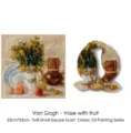 Van Gogh Vase with Fruit oil painting print twill silk square scarf size 53x53cm - Vase with Fruit Pattern / 53cm x 53cm