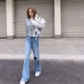 Giacca leggera grigia con cappuccio per la protezione solare da donna con protezione UV - Taglia unica / Top / Grigio Zhongshan