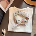 Pañuelo de algodón de estilo francés con estampados de animales de dibujos animados - Perro de Dibujos Animados Lindo