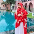 Red oversized shawl with white crane print, ethnic style variant for travel photos - 180x100cm / Red Flying Crane