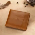 Cartera RFID de cuero genuino marrón vintage para hombre con acabado de cera de aceite - Marrón