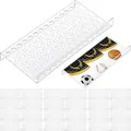 Modulares Acryl-Sammelkarten-Display mit sechseckigen Wabenmuster-Steckplätzen - Waben-Stil / Transparent