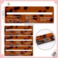 Detailed dimensions and game instructions for 4-piece tortoise shell acrylic Mahjong cards - Printed Tortoiseshell Style / Set of 4