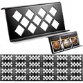 Modular black acrylic display stand for sports trading cards and gaming card sets - Modular Display Stand (Black) / Set of 24