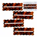Set of 4 vintage tortoiseshell acrylic mahjong line readers for scorecard tracking aids - Wavy Tortoiseshell / Set of 4