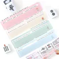 Professional set of 4 colorful translucent acrylic mahjong strategy tools with floral detail - 4 Pieces/Pack / 16cm