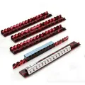 Set of 4 tortoise shell acrylic Mahjong racks for American Mahjong accessories - 20 Inch 4 Pieces/Pack / Tortoiseshell Rose Red