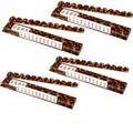 4-piece set of acrylic Mahjong pushers with elegant tortoiseshell pattern finish - 17.5 Inch 4 Pieces/Pack / Tortoise Beige