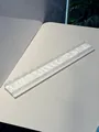 Professional white pearlescent acrylic 20-inch American Mahjong pusher rack accessory - Pearl White