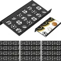 Schwarzer modularer Acryl-Displayständer für Sport-Sammelkarten mit Ballmotiven - Kugelförmig / Schwarz