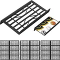 Modulares Sammelkarten-Display aus schwarzem Acryl für Sport- und Sammelkartenspiele - Hohl / Schwarz