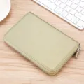 Elegante portacarte lungo e organizer in vera pelle RFID tonalità oro champagne - Pelle di Vacchetta di Primo Strato / Oro