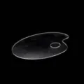 High-quality professional oval transparent acrylic palette for oil and watercolor - Oval / 15*25cm / Clear