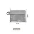 Grand sac de rangement de voyage gris imperméable à double couche avec double fermeture - L / Gris